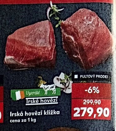 Irské hovězí kližka