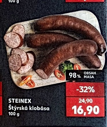 STEINEX Štýrská klobása