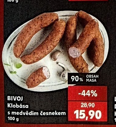 BIVOJ Klobása s medvědím česnekem
