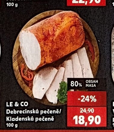 LE & CO Debrecínská pečeně / Kladenská pečeně