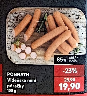PONNATH Vídeňské mini párečky