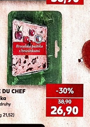 PATÉ DU CHEF Paštika různé druhy 125 g