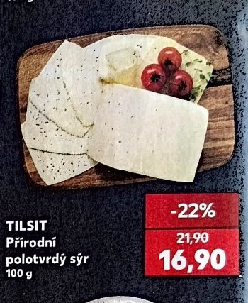 TILSIT Přírodní polotvrdý sýr