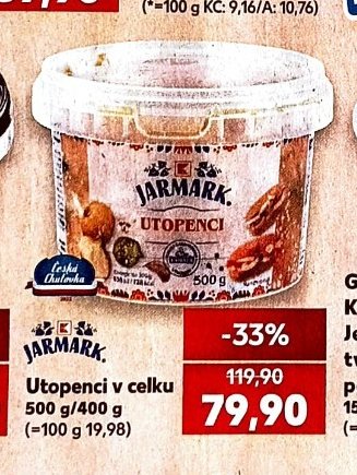 JARMARK Utopenci v celku 500 g/400 g