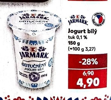 Jarmark Jogurt bílý tuk 0,1 % 150 g