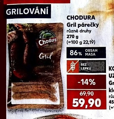 CHODURA gril párečky