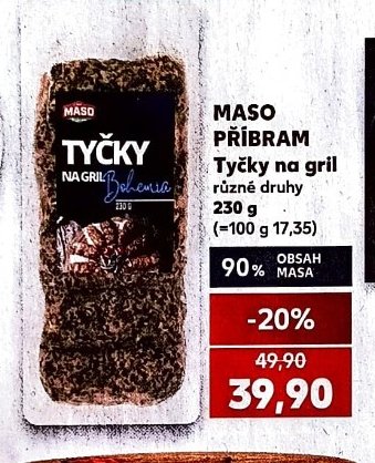MASO PŘÍBRAM Tyčky na gril