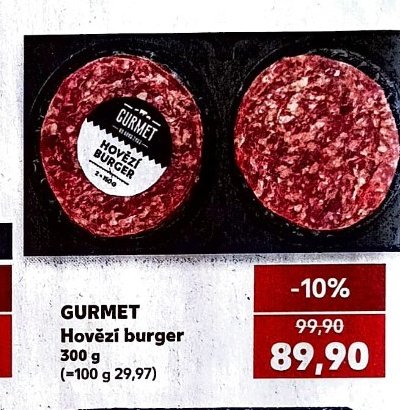 GURMET Hovězí burger