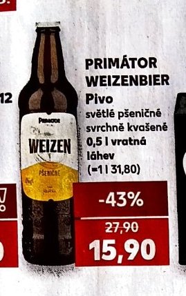 Primátor Weizenbier Pivo
