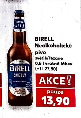 Birell Nealkoholické pivo