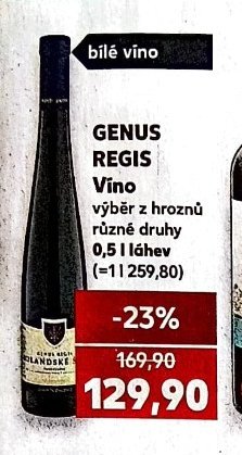 GENUS REGIS Víno