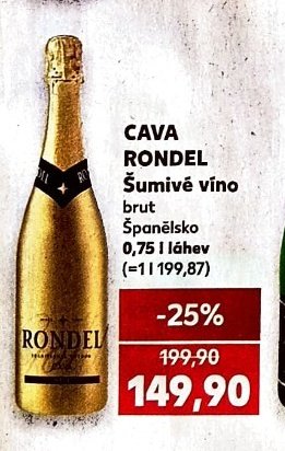 CAVA RONDEL Šumivé víno