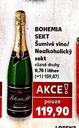 BOHEMIA SEKT Šumivé víno/Nealkoholický sekt