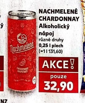 NACHMELENÉ CHARDONNAY Alkoholický nápoj