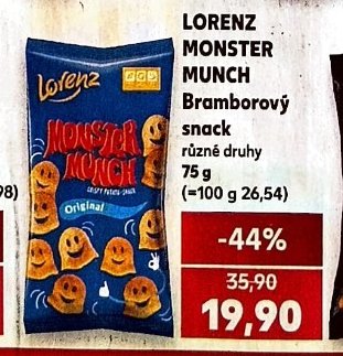 LORENZ MONSTER MUNCH Bramborový snack