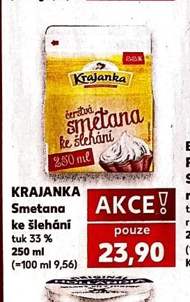 KRAJANKA Smetana ke šlehání