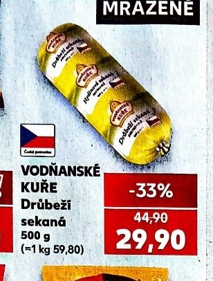 VODŇANSKÉ KUŘE Drůbeží sekaná