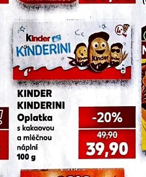 Kinder Kinderini oplatka