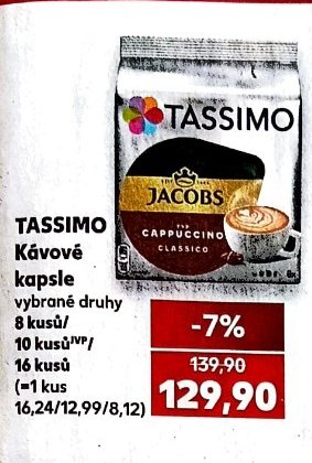 TASSIMO Kávové kapsle