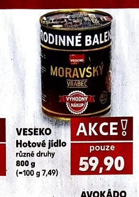 VESEKO Hotové jídlo