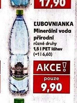 Lubovnianka Minerální voda