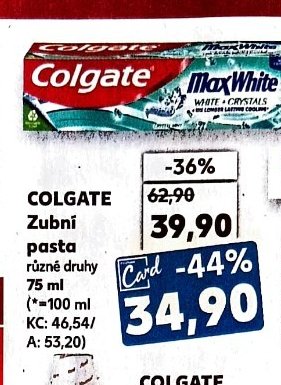 COLGATE Zubní pasta