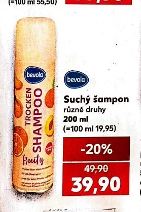 BEVOLA Suchý šampon