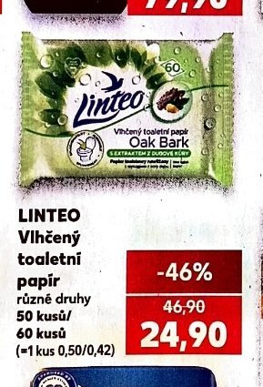 LINTEO Vlhčený toaletní papír