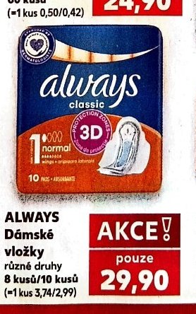 ALWAYS Dámské vložky