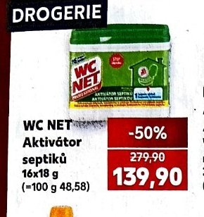 WC NET Aktivátor septiků