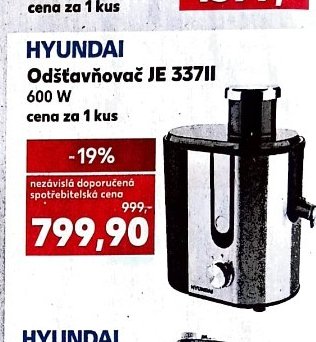HYUNDAI Odšťavňovač JE 337II