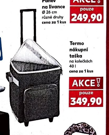 Termo nákupní taška na kolečkách