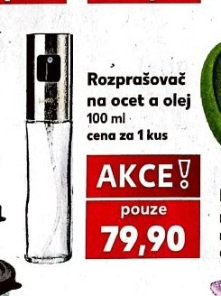 Rozprašovač na ocet a olej