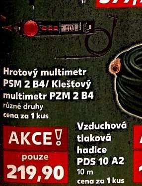 Hrotový multimetr PSM 2 B4/Klešťový multimetr PZM 2 B4