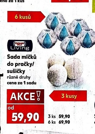 Sada míčků do pračky/sušičky