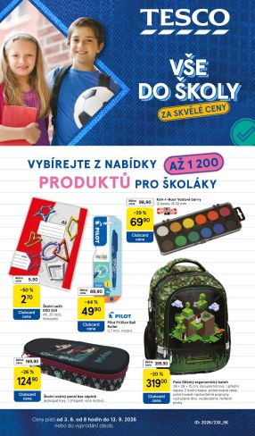 akční leták Tesco 3.8.2026-13.8.2026