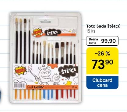 Toto Sada štětců 15 ks