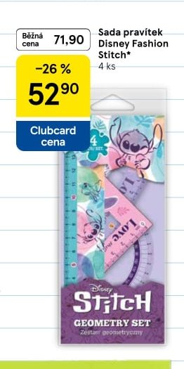 Sada pravítek Disney Fashion Stitch