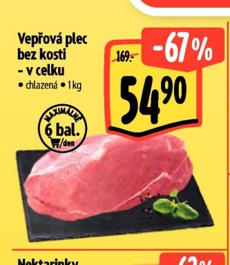 Vepřová plec bez kosti