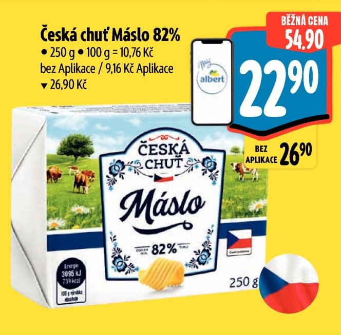 Česká chuť Máslo 82%