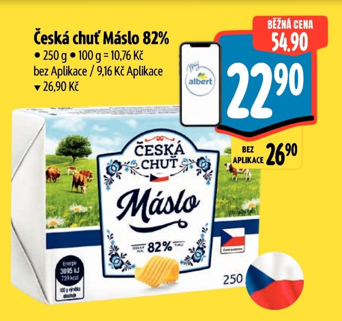 Česká chuť Máslo 82%