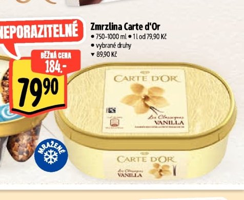 Zmrzlina Carte d'Or