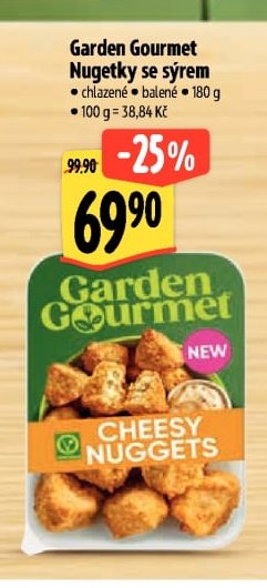 Garden Gourmet Nugetky se sýrem