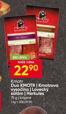 Kmotr Duo KMOTR | Kmotrova vysočina | Lovecký salám | Herkules