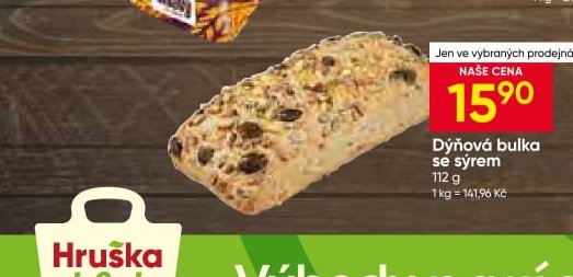 Dýňová bulka se sýrem 112 g