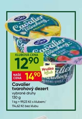 Cavalier tvarohový dezert