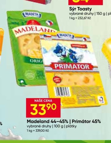Madeland 44-45% | Primátor 45%