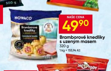 Bramborové knedlíky s uzeným masem