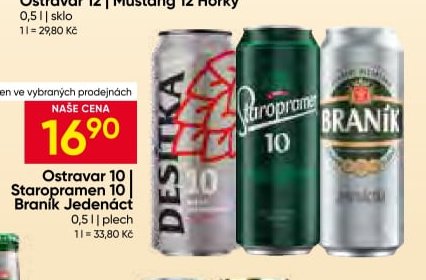 Ostravar 10 | Staropramen 10 | Braník Jedenáct