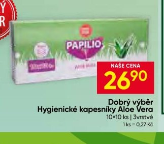 Dobrý výběr Hygienické kapesníky Aloe Vera
